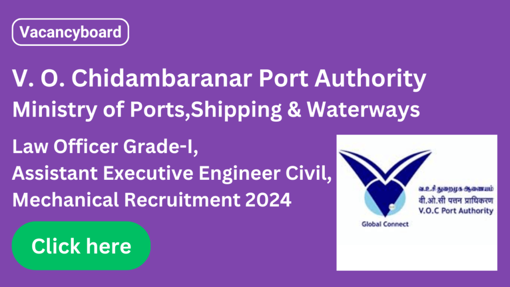 VOC Port Authority Class-I Posts Recruitment 2024