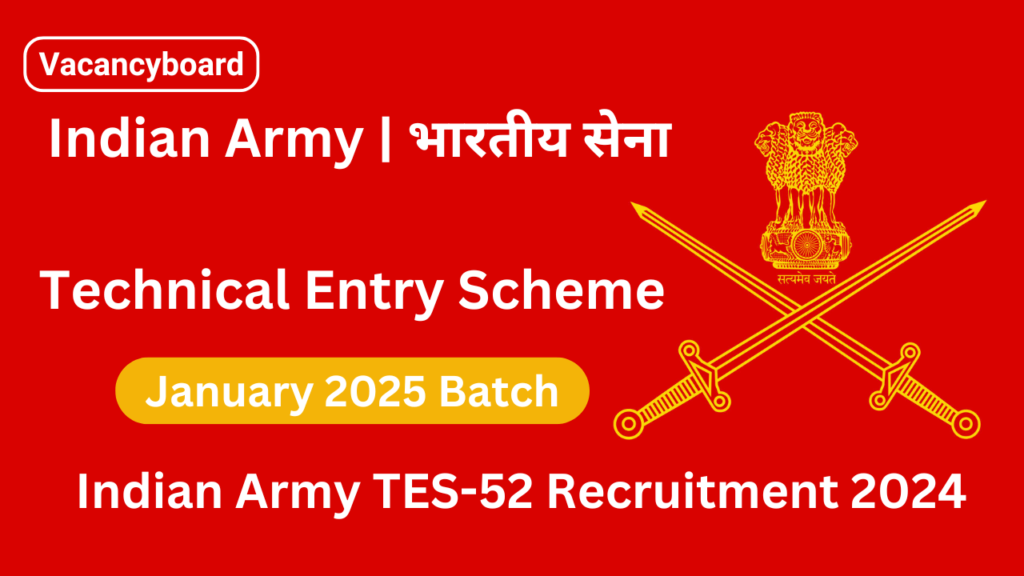 Indian Army TES-52 Recruitment 2024