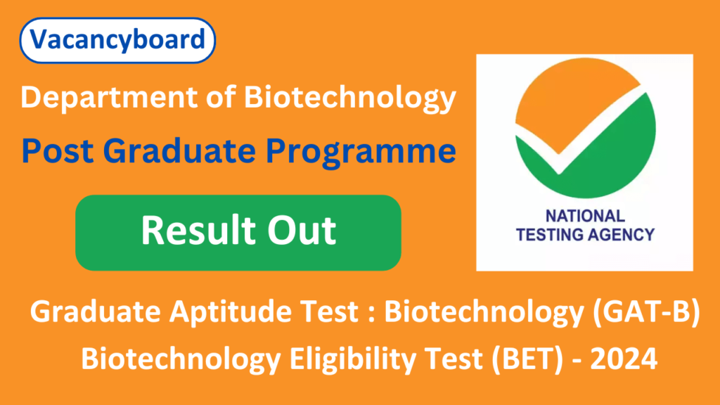 NTA GAT-B & BET PG Admission Examination 2024