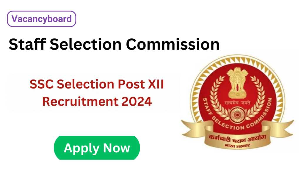 SSC Selection Post XII Recruitment 2024