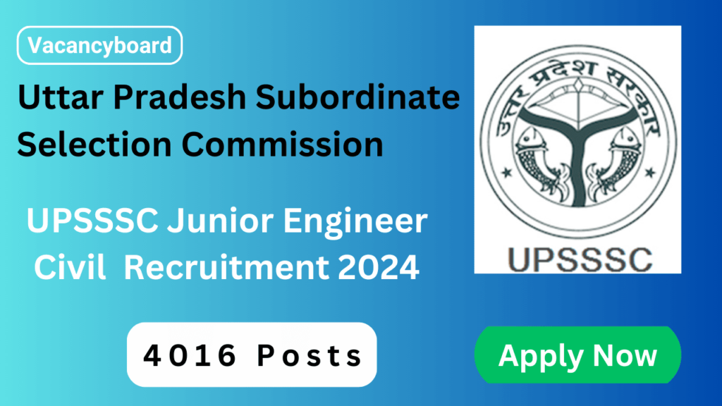 UPSSSC Junior Engineer Civil Recruitment 2024