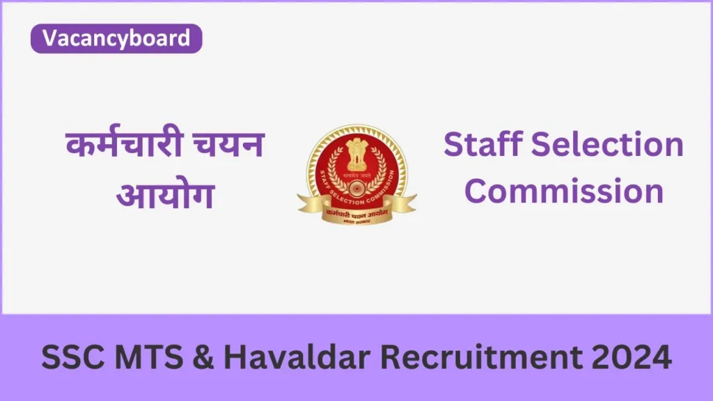 SSC MTS and Havaldar Recruitment 2024