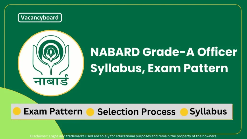 NABARD Grade A Officer Syllabus