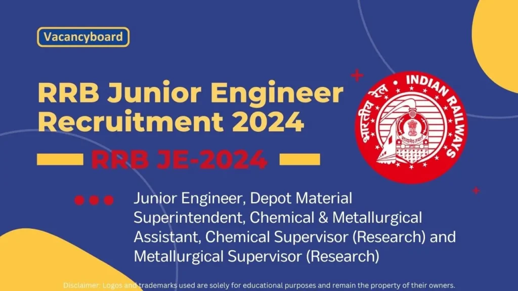 RRB JE Recruitment 2024