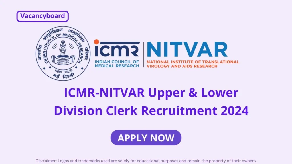 ICMR-NITVAR Clerk Recruitment 2024