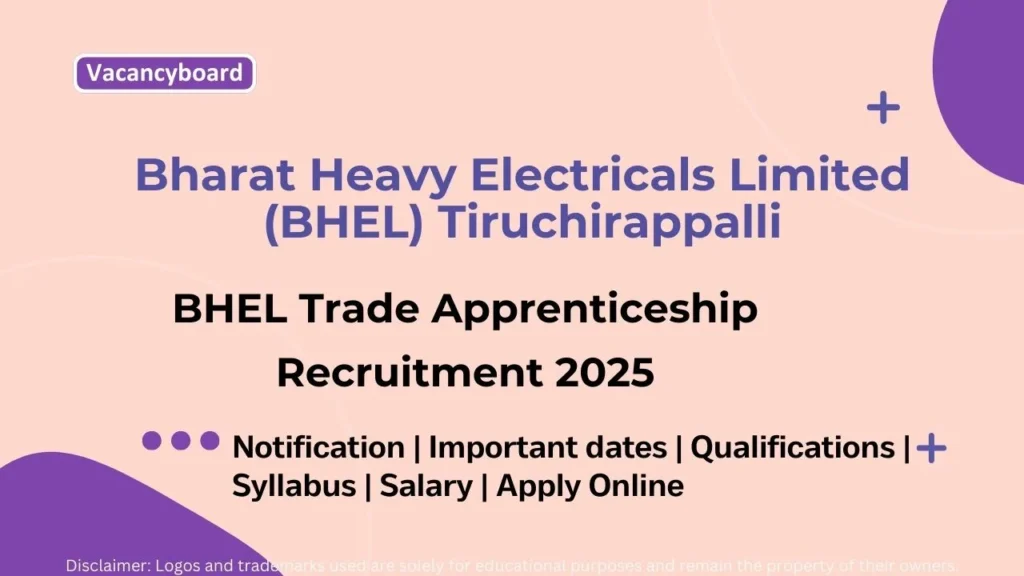 BHEL Trade Apprentice Recruitment 2025