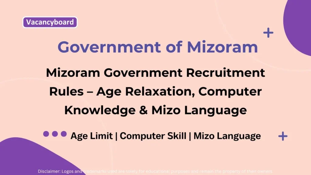 Mizoram Government Recruitment Rules
