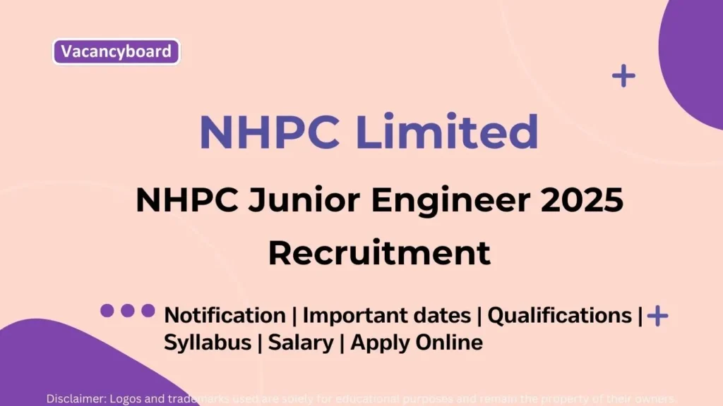 NHPC Junior Engineer 2025 Recruitment