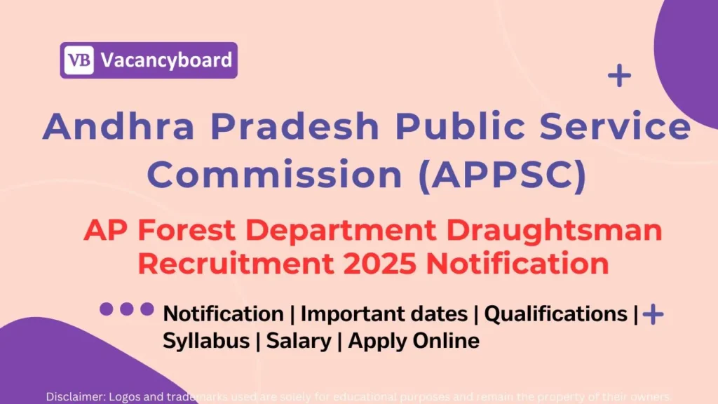 AP Forest Department Draughtsman Recruitment 2025 – APPSC Draughtsman