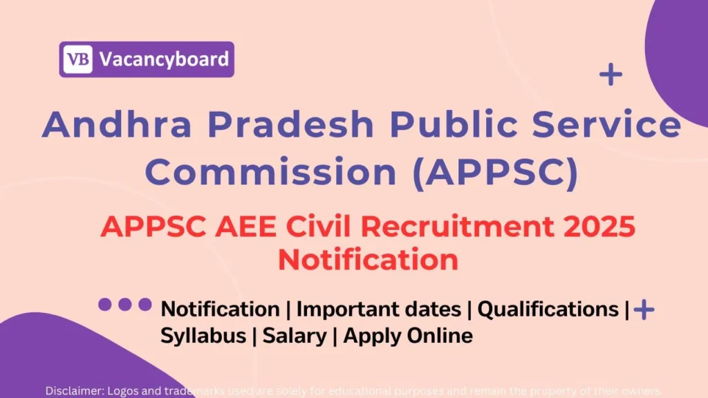 APPSC AEE Civil Recruitment 2025 – Notification
