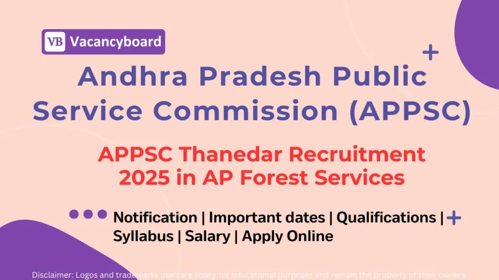 APPSC Thanedar Recruitment 2025