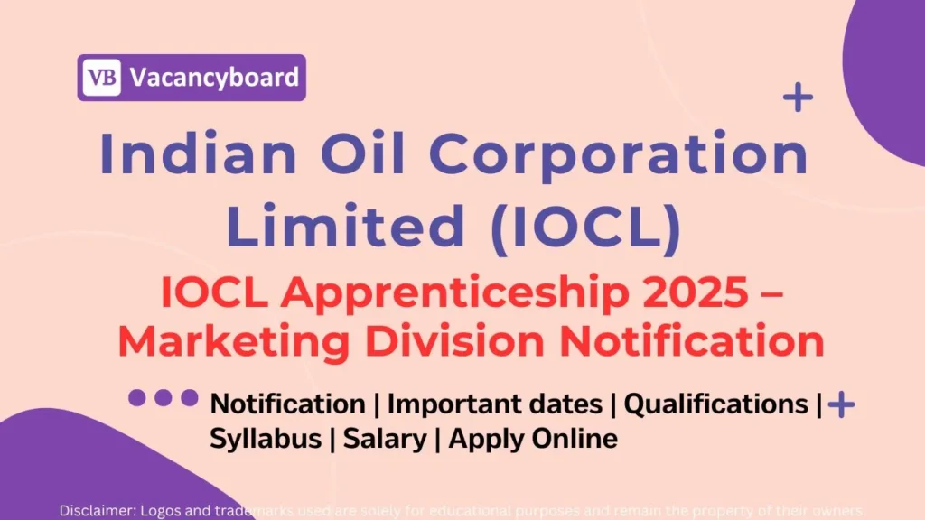 IOCL Apprenticeship 2025 – Marketing Division