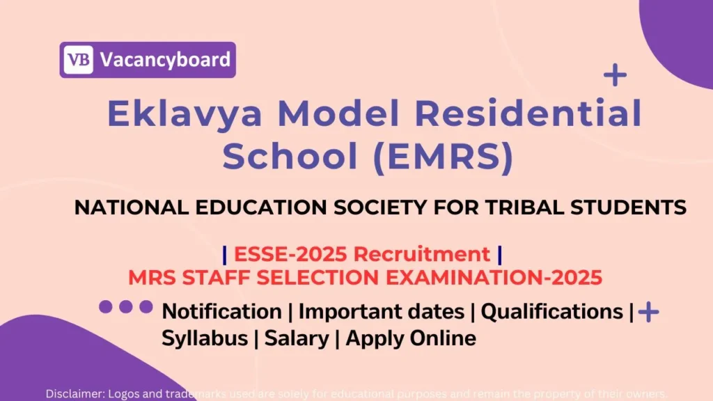 Eklavya Model School EMRS ESSE Recruitment 2025