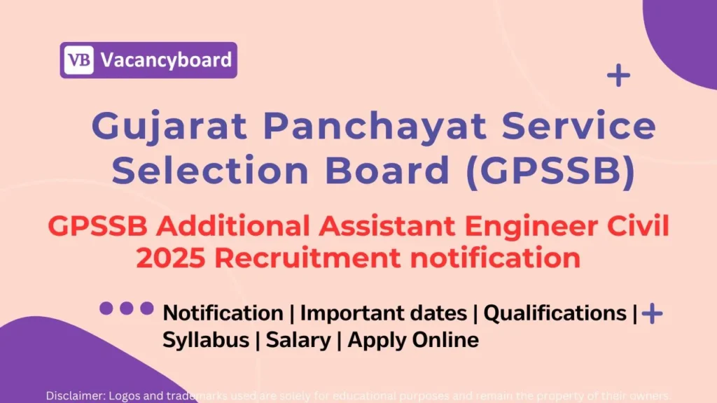 GPSSB AE Civil Recruitment 2025
