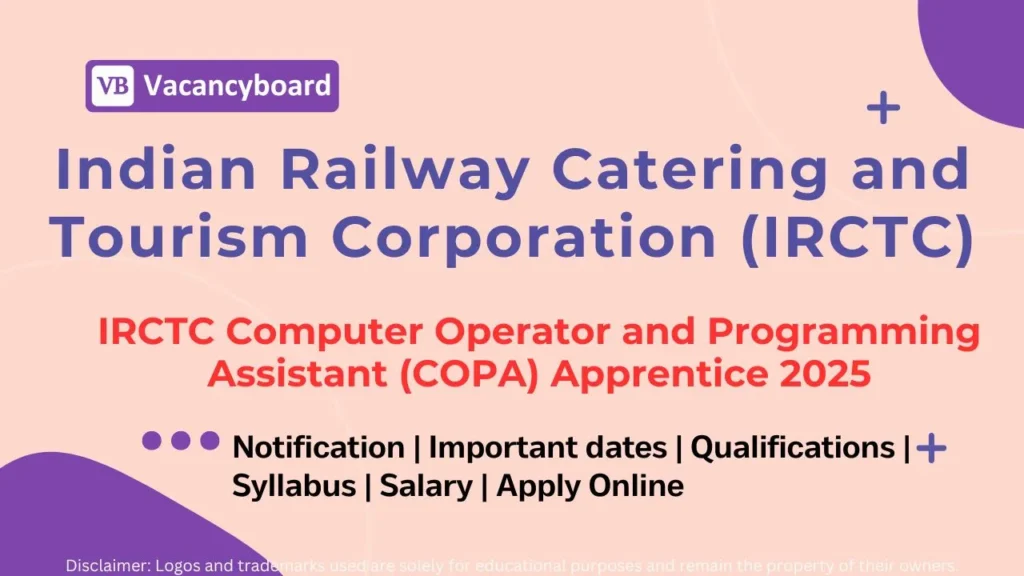 IRCTC Apprenticeship 2025