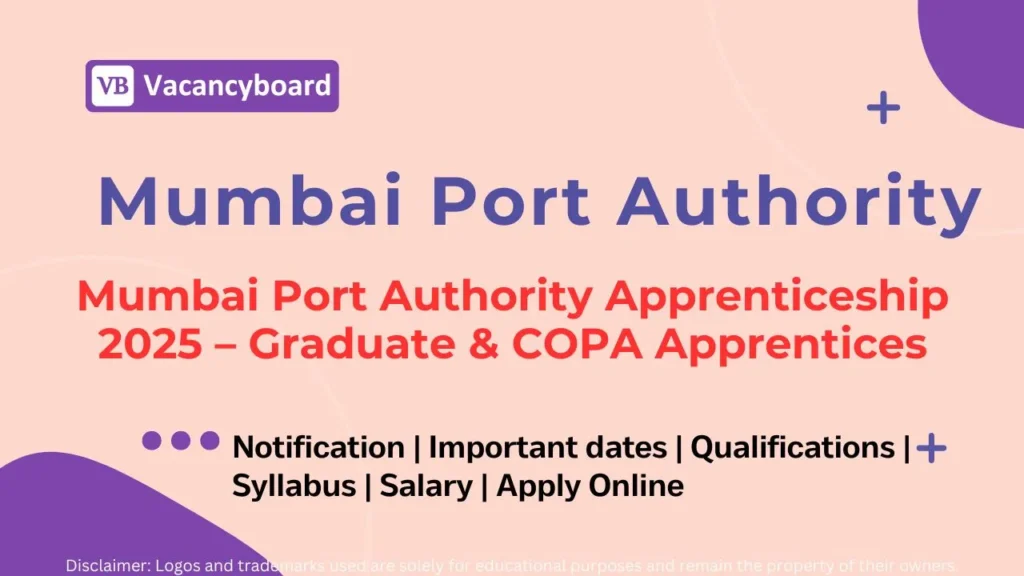 Mumbai Port Authority Apprenticeship 2025