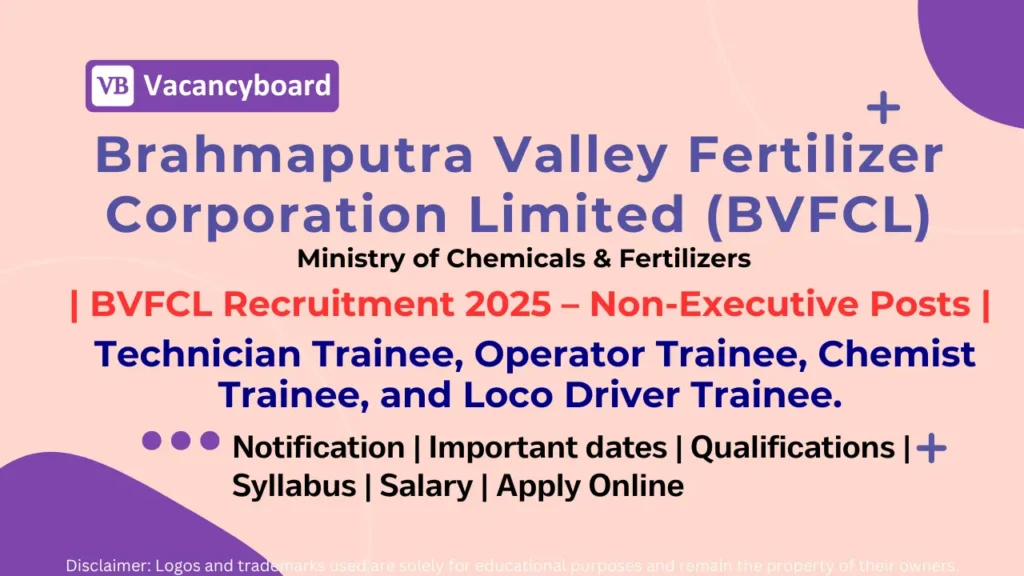 BVFCL Recruitment 2025 Notification