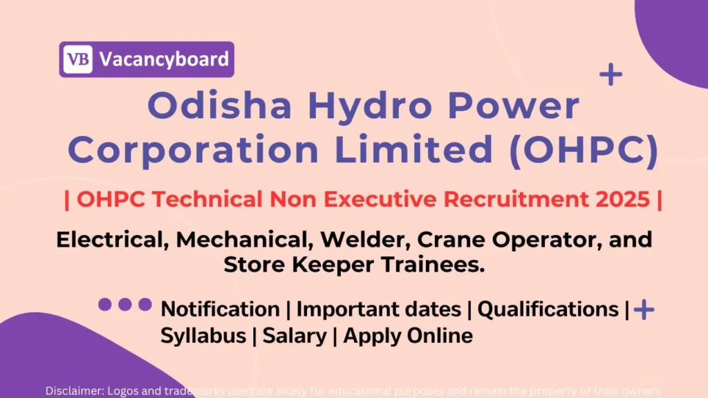 OHPC Technical Non Executive Recruitment 2025 Notification