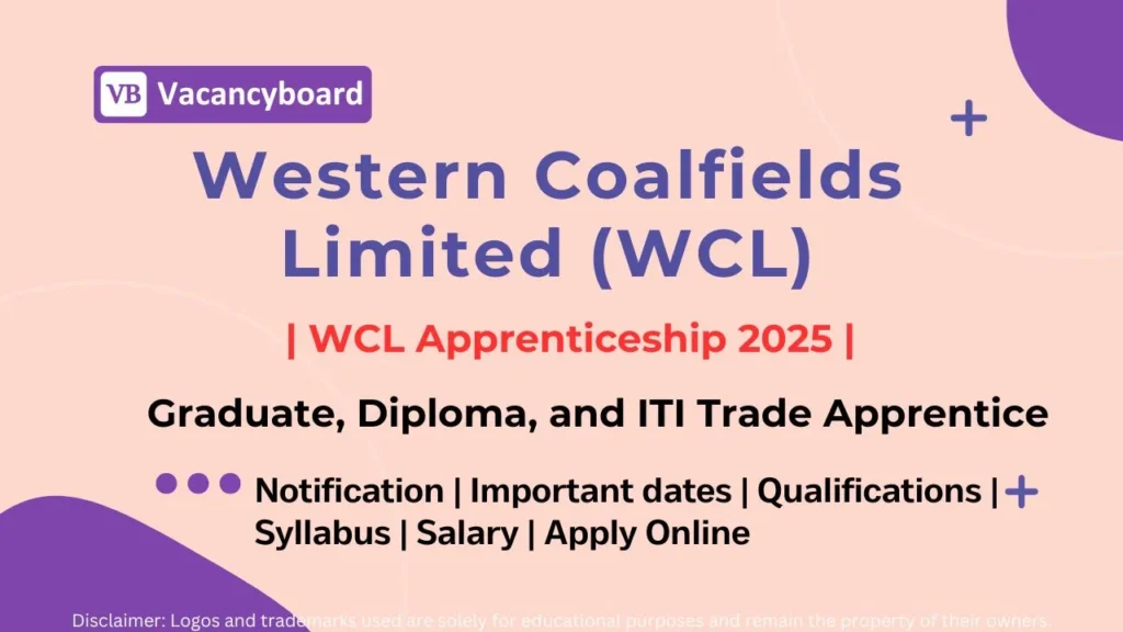 WCL Apprenticeship 2025 Notification
