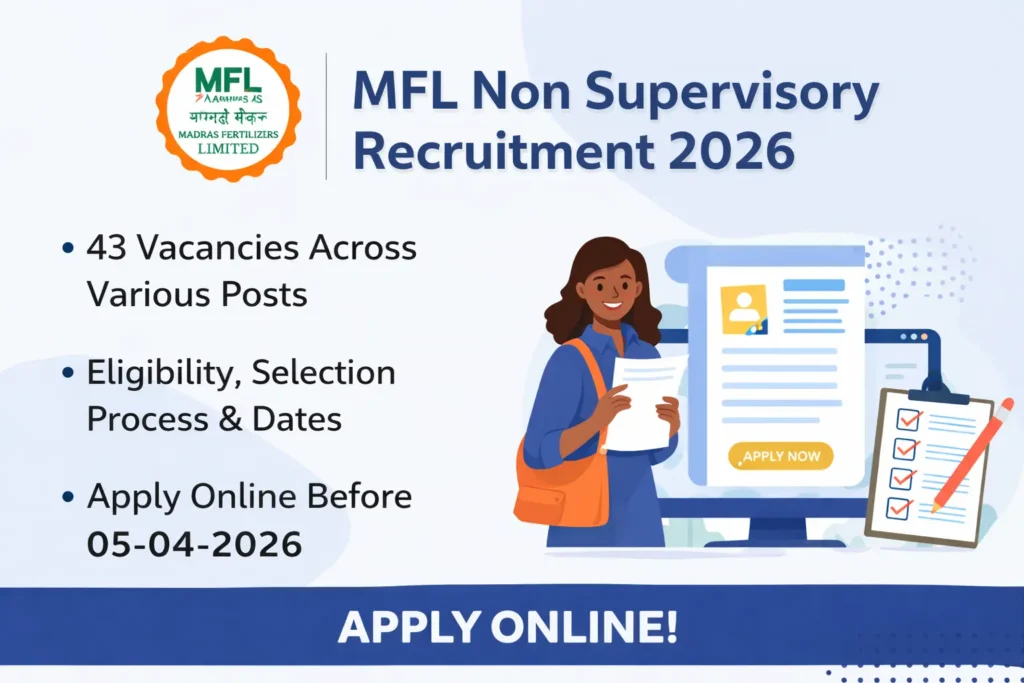 MFL Non Supervisory Recruitment 2026: Apply Online for 43 Vacancies 1 MFL Non Supervisory Recruitment 2026