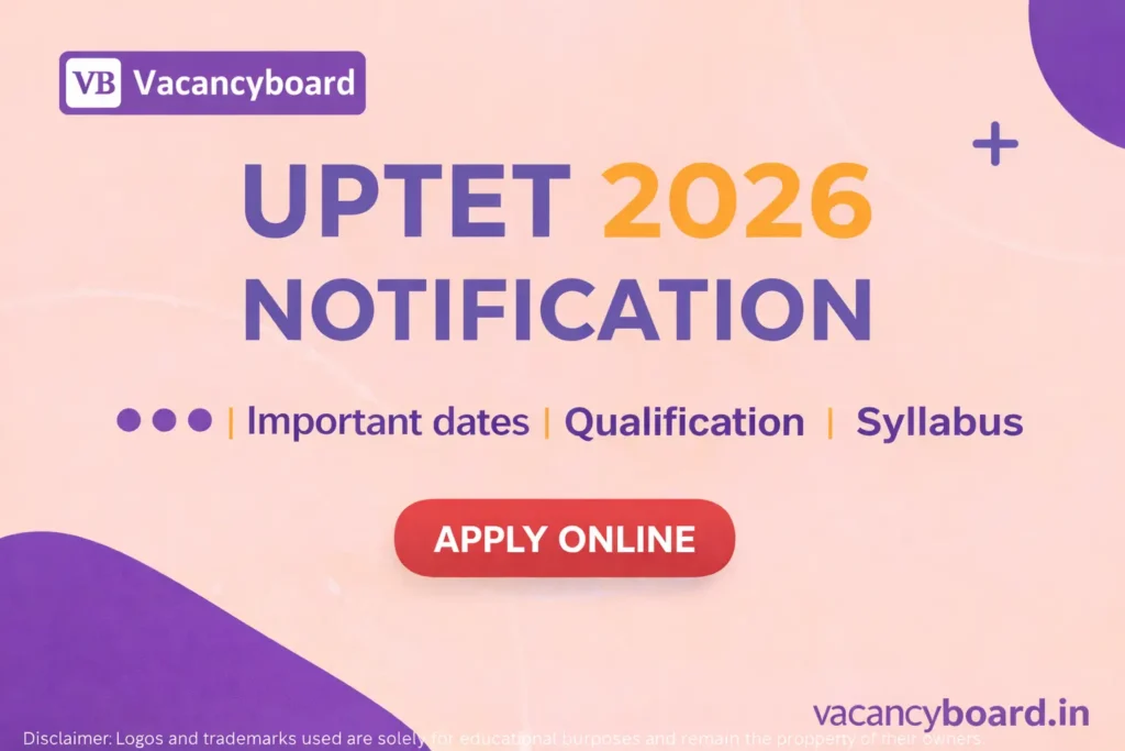 UPTET 2026 notification