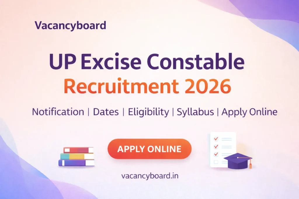 UP Excise Constable Recruitment 2026: Powerful Opportunity 1 UP Excise Constable Recruitment 2026 notification